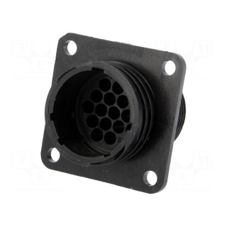 Socket | male | PIN: 16 | w/o contacts | CPC Series 1 | Case: size 17