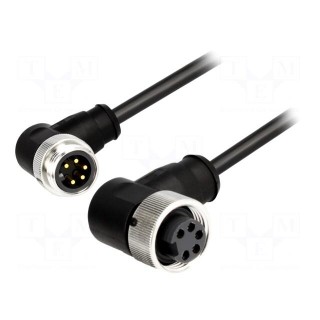 Cable: for sensors/automation | 7/8",both sides | 0.3m | male | PIN: 5