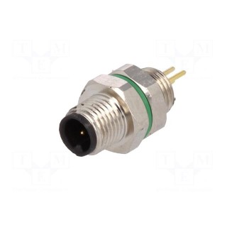 Connector: M5 | socket | male | THT | PIN: 3 | IP67 | 60V | 1A