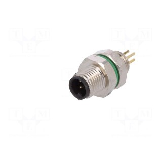 Connector: M5 | socket | male | THT | PIN: 4 | IP67 | 60V | 1A