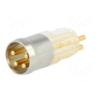 Connector: circular | male | PIN: 4 | for molding,for cable | 3A | 30V