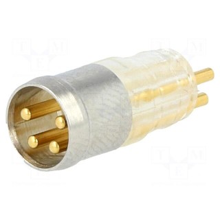 Connector: circular | male | PIN: 4 | for molding,for cable | 3A | 30V
