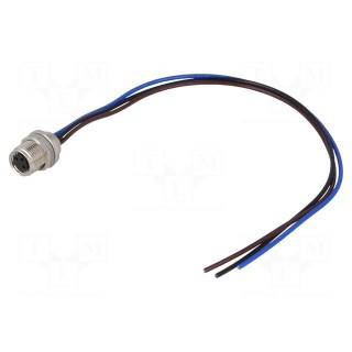 Connector: M8 | 0.2m | female | PIN: 3 | socket | IP67 | 60V