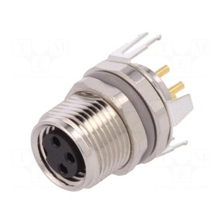 Connector: M8 | female | PIN: 3 | shielded | socket | IP67 | 60V