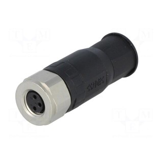Connector: M8 | female | PIN: 3 | straight | for cable | plug | IP67