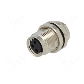 Connector: M8 | female | PIN: 3 | straight | for panel mounting | socket
