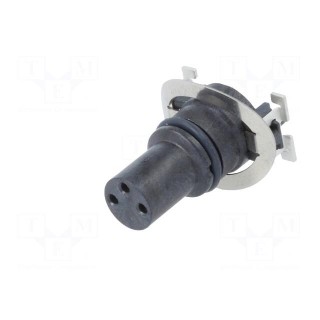 Connector: M8 | female | PIN: 3 | vertical | on PCBs | socket | 3A | 60V