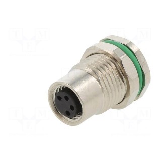 Connector: M8 | female | PIN: 4 | straight | for panel mounting | socket