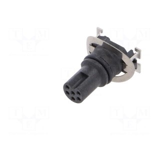 Connector: M8 | female | PIN: 6 | on PCBs | socket