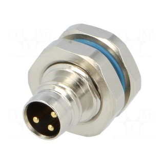 Connector: M8 | male | PIN: 3 | for panel mounting,screwed | socket