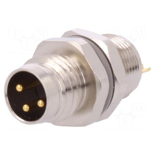 Connector: M8 | male | PIN: 3 | unshielded | socket | IP67 | 60V | 2.5÷3.5mm