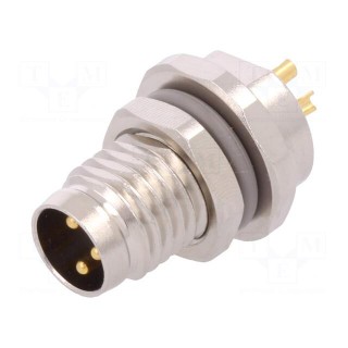 Connector: M8 | male | PIN: 3 | unshielded | socket | IP67 | 60V | 2.5÷4.5mm