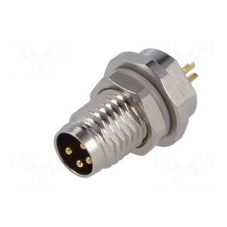 Connector: M8 | male | PIN: 4 | unshielded | socket | IP67 | 30V | 2.5÷4.5mm