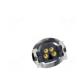 Connector: M8 | male | PIN: 4 | vertical | on PCBs | socket | 3A | IP65,IP68