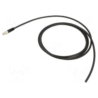 Connection lead | PIN: 8 | shielded,with leads | plug | -25÷70°C | IP67