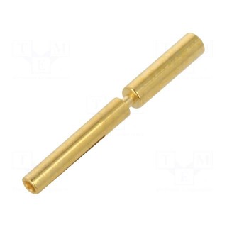 Contact | female | gold-plated | 0.13÷0.25mm2 | crimped | for cable