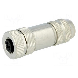 Plug | M12 | PIN: 2 | female | B code-Profibus | for cable | IP67 | 6÷8mm