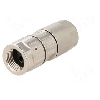 Plug | M12 | PIN: 4 | female | D code-Ethernet | for cable | crimped | 250V