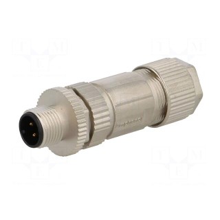 Plug | M12 | PIN: 4 | male | A code-DeviceNet / CANopen | for cable