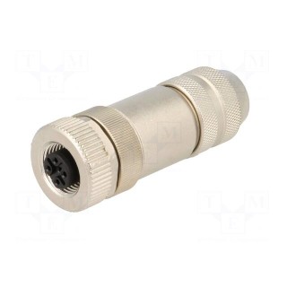 Plug | M12 | PIN: 5 | female | B code-Profibus | for cable | IP67 | 0.34mm2