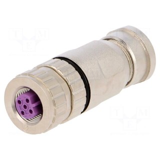 Plug | M12 | PIN: 5 | female | B code-Profibus | for cable | IP67 | 60V