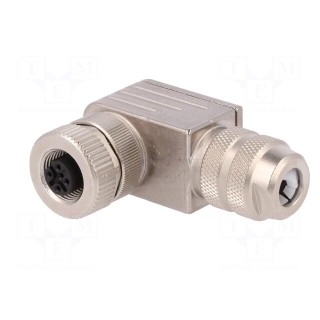 Plug | M12 | PIN: 5 | female | B code-Profibus | for cable | IP67 | 6÷8mm