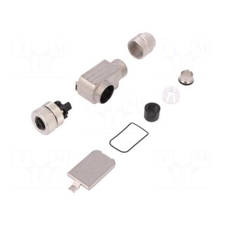 Plug | M12 | PIN: 5 | female | B code-Profibus | for cable | IP67 | 6÷8mm