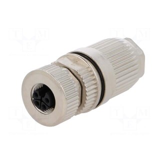 Plug | M12 | PIN: 5 | female | L code-Power | for cable | IP67 | straight