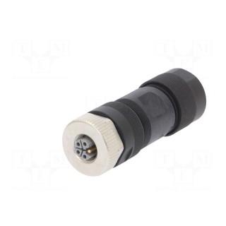Plug | M12 | PIN: 5 | female | L code-Power | for cable | screw terminal