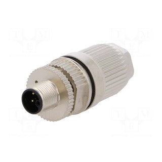 Plug | M12 | PIN: 5 | male | L code-Power | for cable | IDC | IP67 | straight