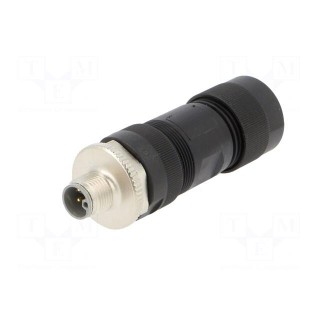 Plug | M12 | PIN: 5 | male | L code-Power | for cable | screw terminal