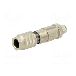 Plug | M12 | PIN: 8 | male | X code-ProfiNET | for cable | IDC | straight