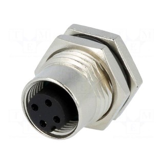 Socket | M12 | PIN: 4 | female | A code-DeviceNet / CANopen | soldering
