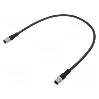 Cable: for sensors/automation | PIN: 12 | M12-M12 | 0.5m | plug | plug