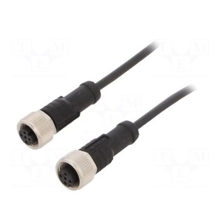 Cable: for sensors/automation | PIN: 4 | M12-M12 | 2m | plug | plug | 250V