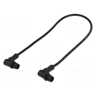 Cable: for sensors/automation | PIN: 5 | M12-M12 | 0.5m | plug | plug