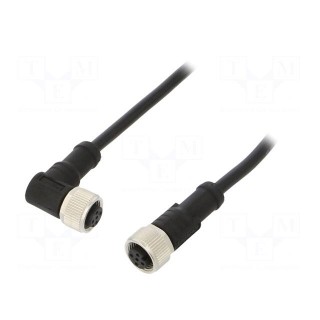 Cable: for sensors/automation | PIN: 5 | M12-M12 | 1m | plug | plug | 60V