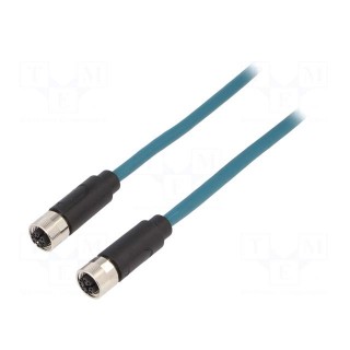 Cable: for sensors/automation | PIN: 8 | female | X code-ProfiNET