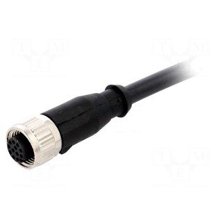 Plug | M12 | PIN: 12 | female | A code-DeviceNet / CANopen | 5m | cables