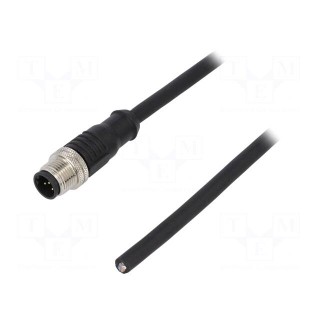Plug | M12 | PIN: 5 | male | B code-Profibus | IP65/IP67 | 60V | 4A | cables