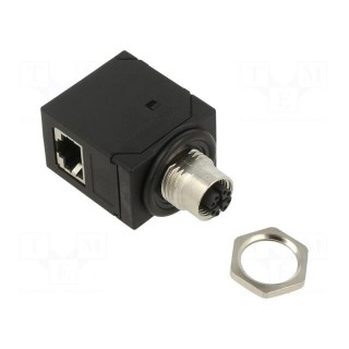Adapter | M12 female X coded,RJ45 socket | X code-ProfiNET