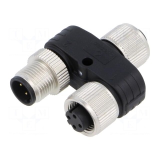 M12 adapter FY-M12D-04F-M12D-04F-Q-0100