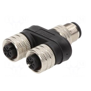 T adapter | M12 male,M12 female x2 | A code-DeviceNet / CANopen