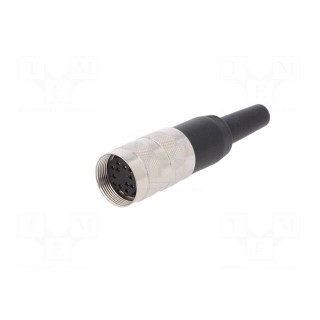 Connector: M16 | plug | female | soldering | for cable | PIN: 12 | 3A | 150V