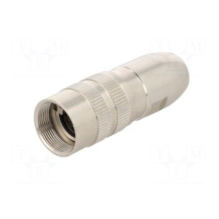 Connector: M16 | plug | female | soldering | for cable | PIN: 12 | 3A | 60V