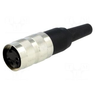 Connector: M16 | plug | female | soldering | for cable | PIN: 2 | 5A | 300V