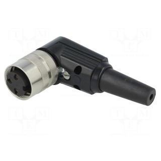 Connector: M16 | plug | female | soldering | for cable | PIN: 3 | 5A | 250V
