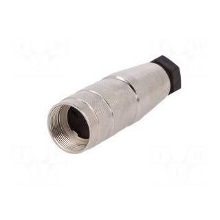 Connector: M16 | plug | female | soldering | for cable | PIN: 3 | 5A | 300V