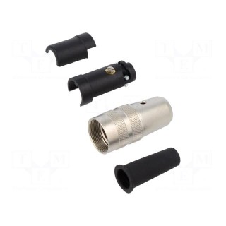 Connector: M16 | plug | female | soldering | for cable | PIN: 5 | 6A | 150V
