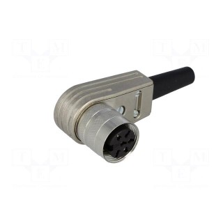 Connector: M16 | plug | female | soldering | for cable | PIN: 6 | 5A | 300V